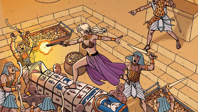 Marjorie Finnegan in an Ancient Egyptian Scene