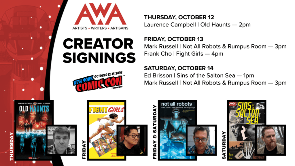 AWA Releases its NYCC Panels & Offerings AWA Studios